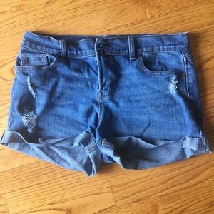 Blue jean shorts